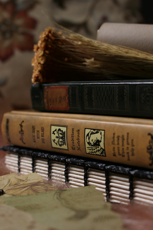 a stack of books sitting on top of a table