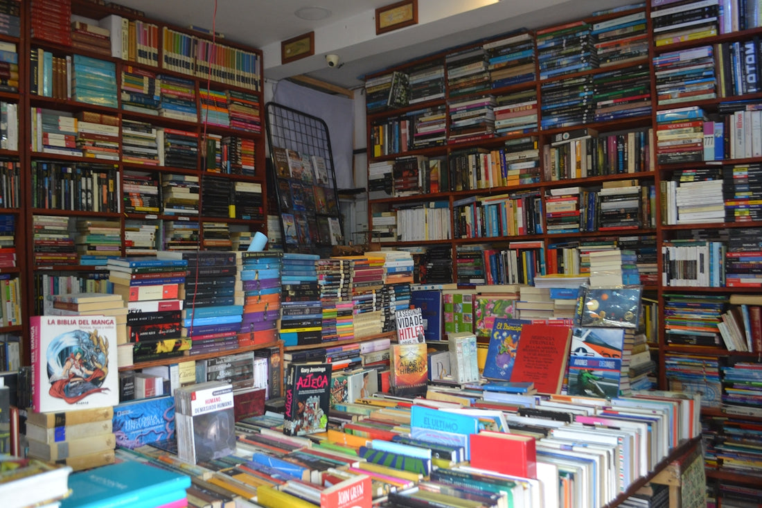 A bookstore filled with shelves of books