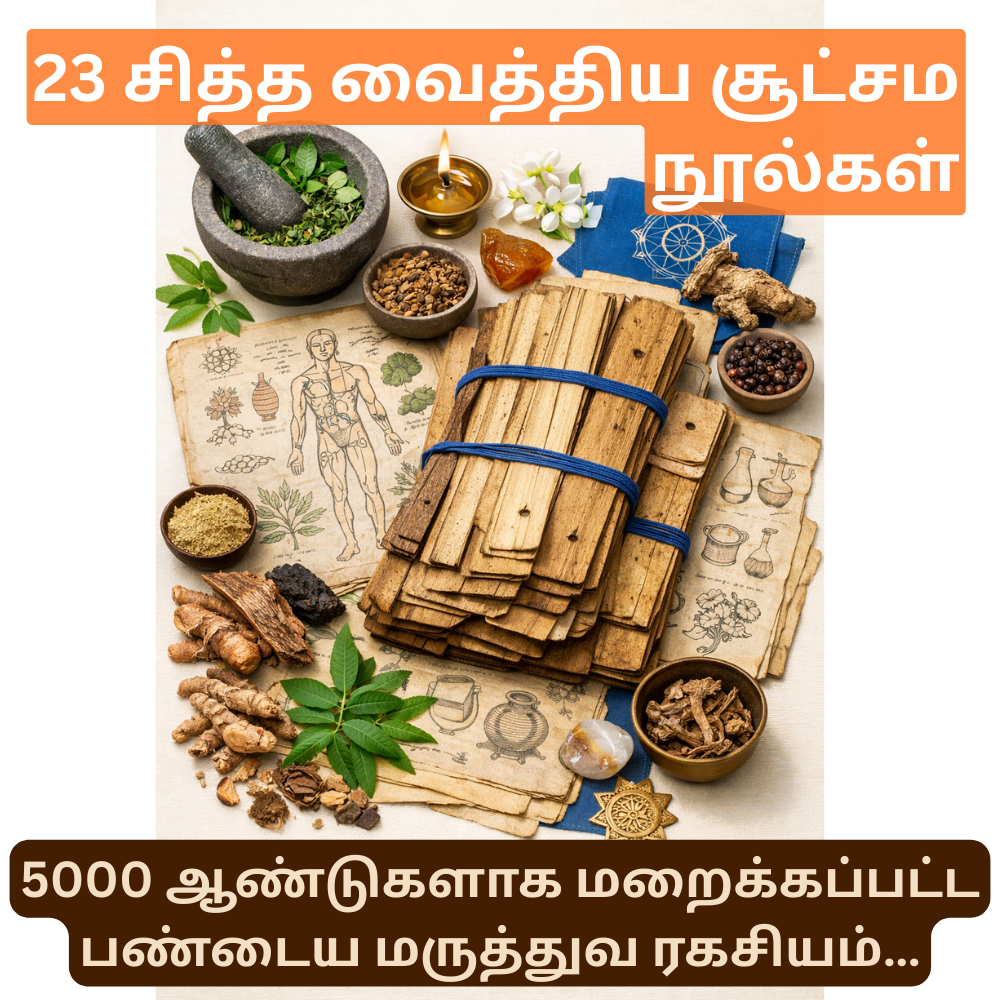 23 தொன்மையான சித்த வைத்திய சூட்சம நூல்கள்