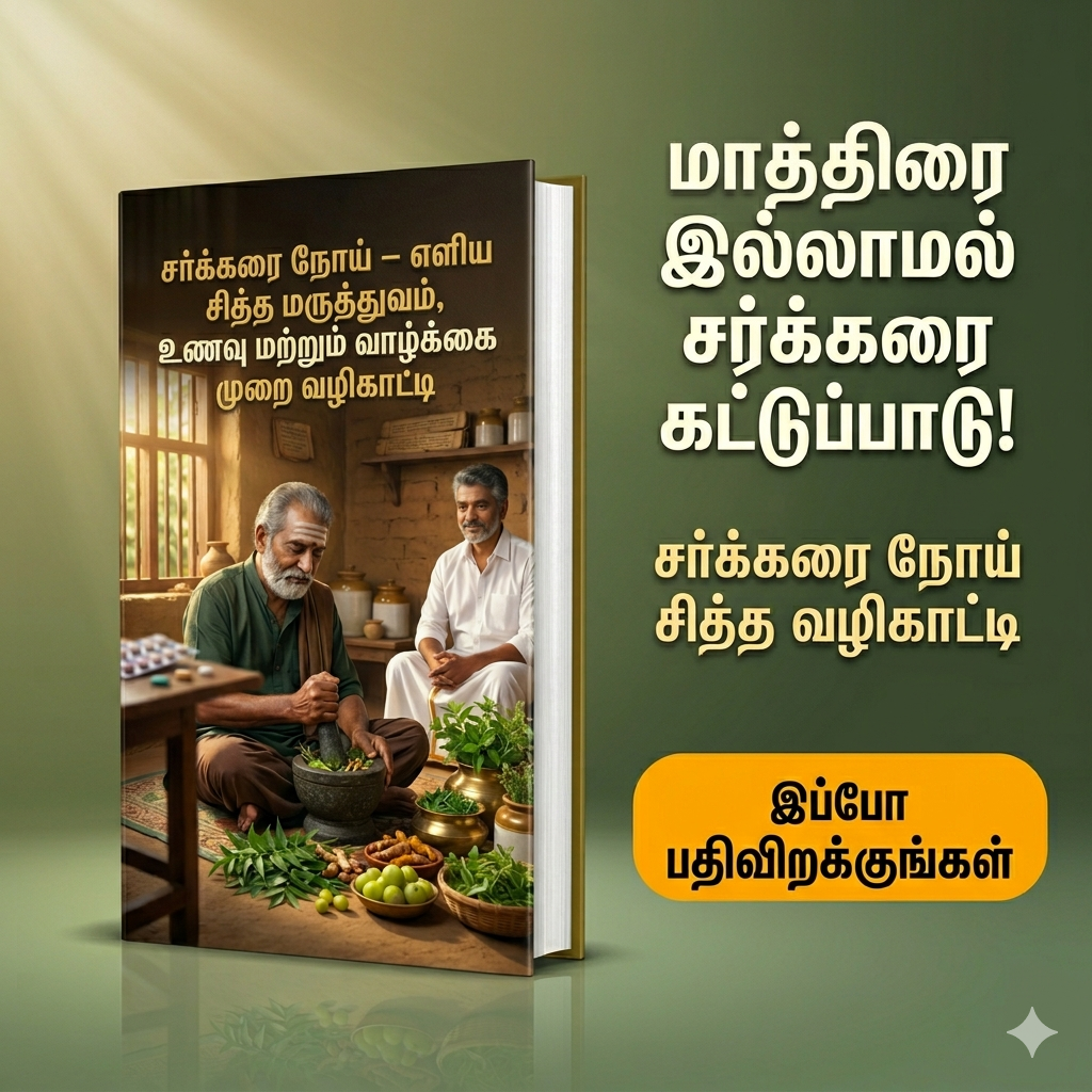சர்க்கரை நோய் – எளிய சித்த மருத்துவம், உணவு மற்றும் வாழ்க்கை முறை வழிகாட்டி