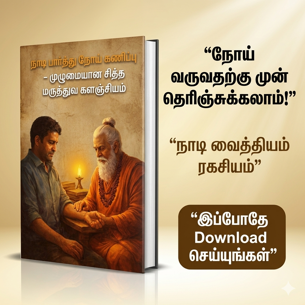நாடி பார்த்து நோய் கணிப்பு – முழுமையான சித்த மருத்துவ களஞ்சியம்