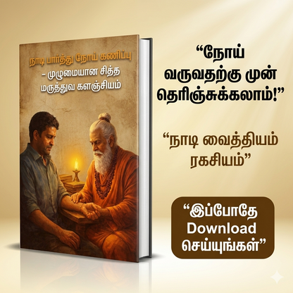 நாடி பார்த்து நோய் கணிப்பு – முழுமையான சித்த மருத்துவ களஞ்சியம்